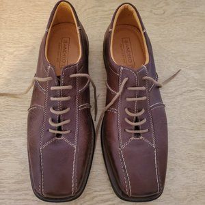 Men's Sandro Brown Leather Shoes - Size 10